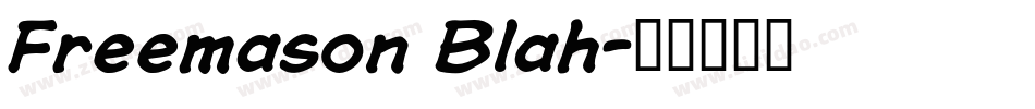 Freemason Blah字体转换